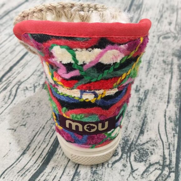 Mou Mou Eskimo Series Ethnic Round-Toe Snow Boots Women - Picture 5 of 8